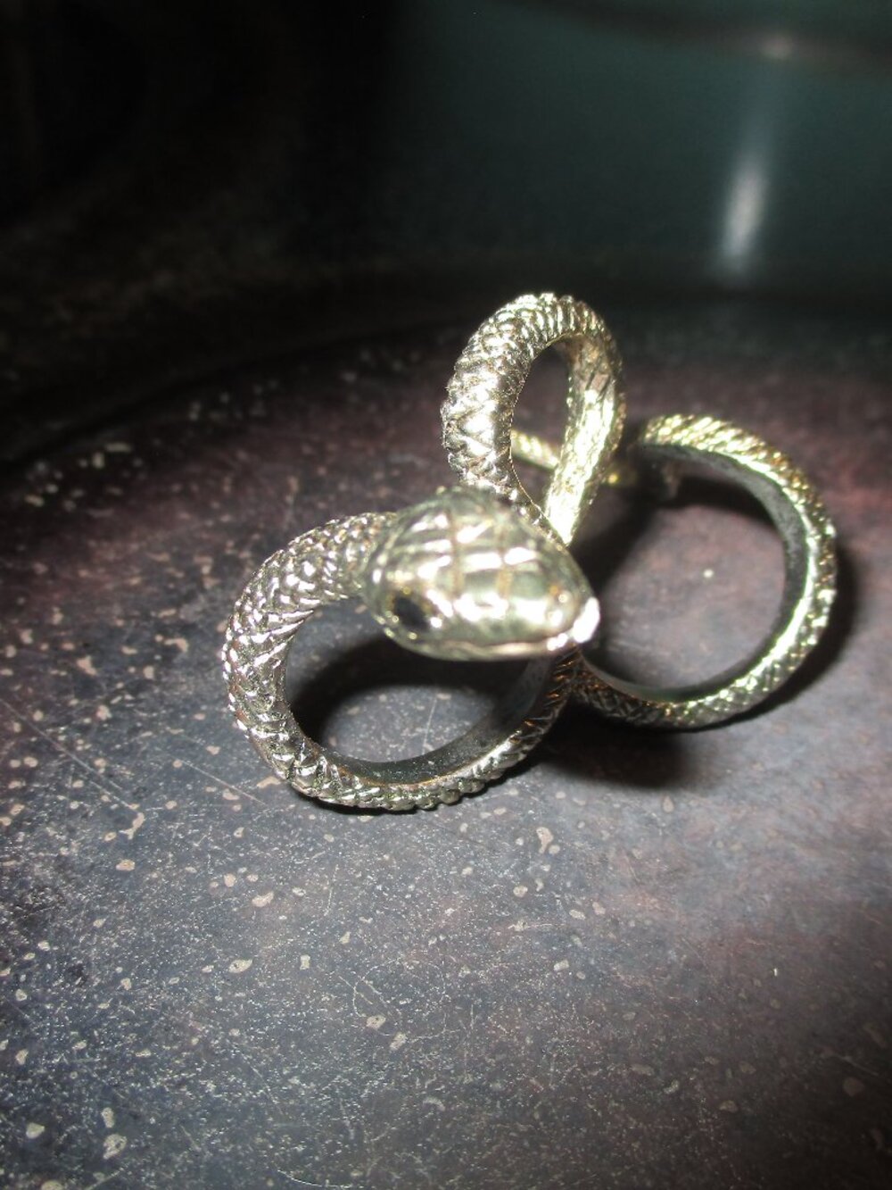Women's Gold Tone Snake Ring